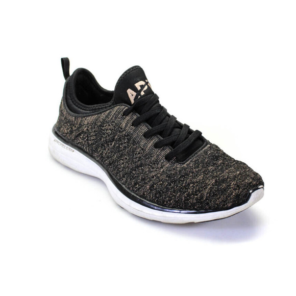 MINT APL TechLoom Phantom Black Gold Metallic Sneakers 9.5 - Picture 2 of 7